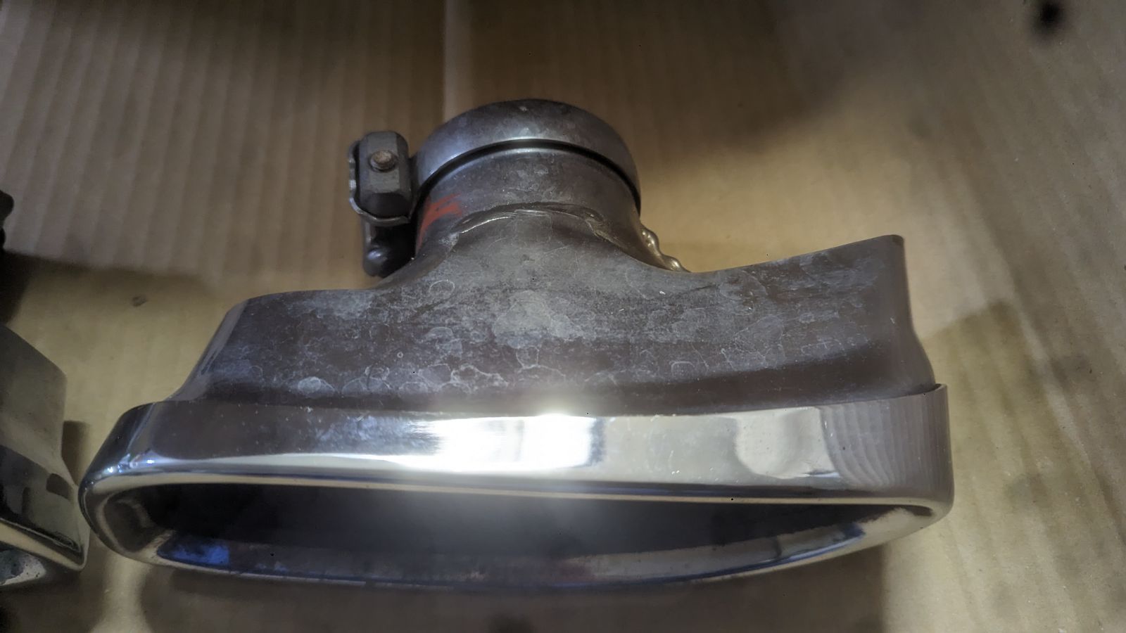 ポルシェ997 純正マフラーカッター マフラーエンド 左右セット 2個