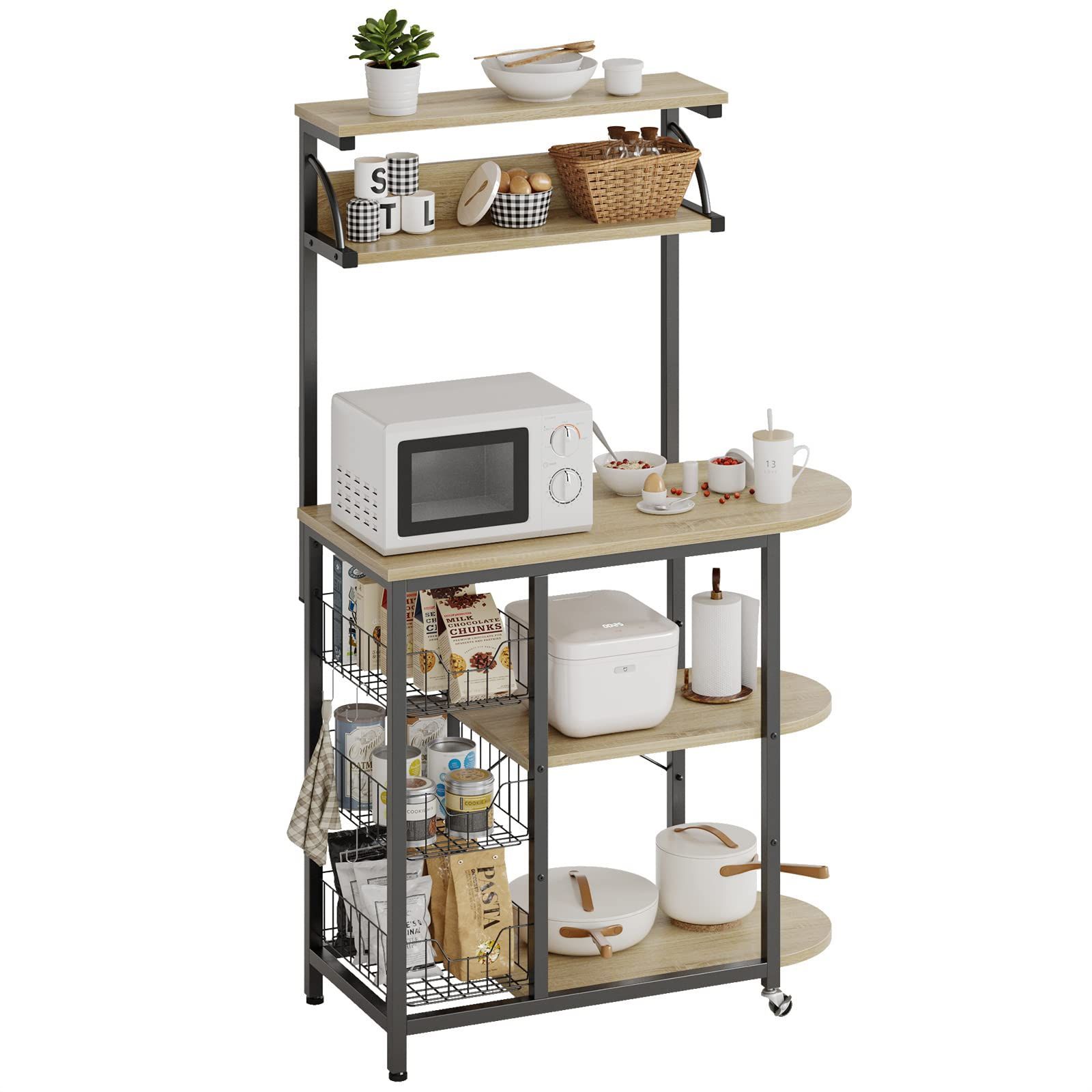 レンジ台 5段式 レンジラック レンジボード 幅90cm キッチン収納⑥ 在庫処分】レンジラック 5段式 レンジボード 幅90cm キッチン収納