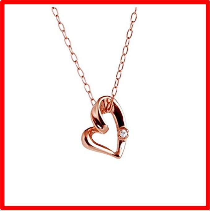 キャーロ ディ ディアマンテ CHIARO DI DIAMANTE K10ピンクゴールド×ダイヤモンド ローズイニシャルAペンダントネックレ