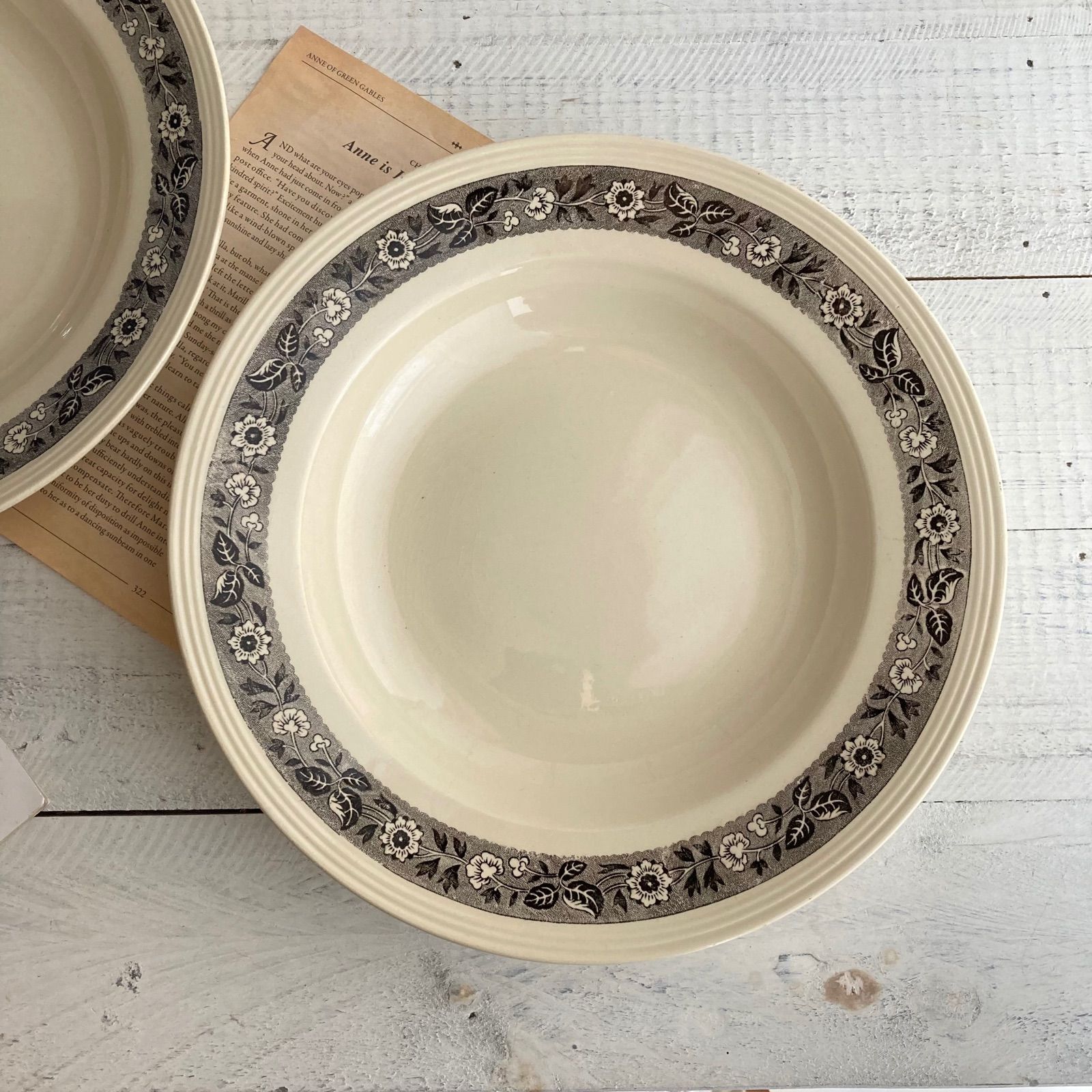 □ブロカント□Boch La Louvière（ボッホ） クープ皿 25.3cm ベルギー