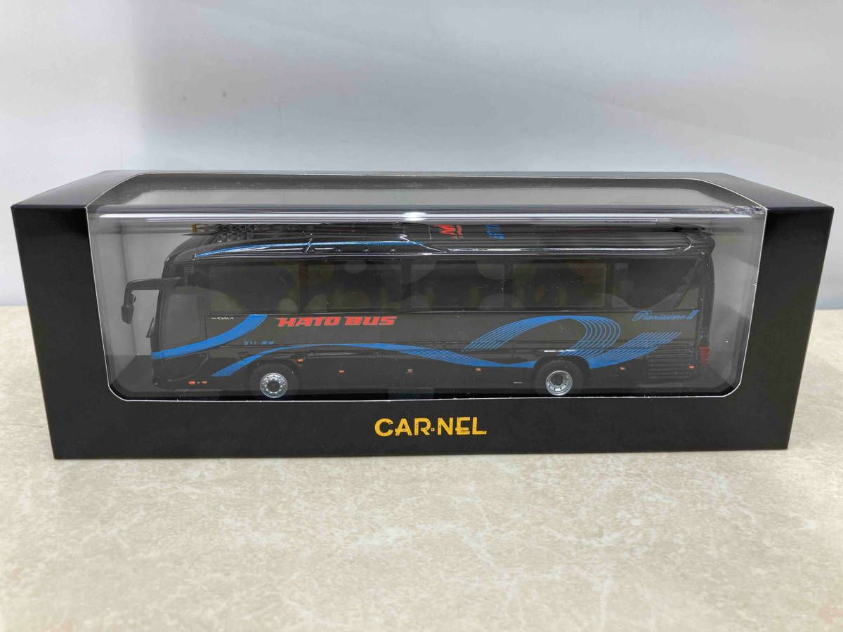CAR-NEL 1/64 ISUZU GALA Super High Decker はとバス ピアニシモⅢ サファイア511号車) ミニカー 