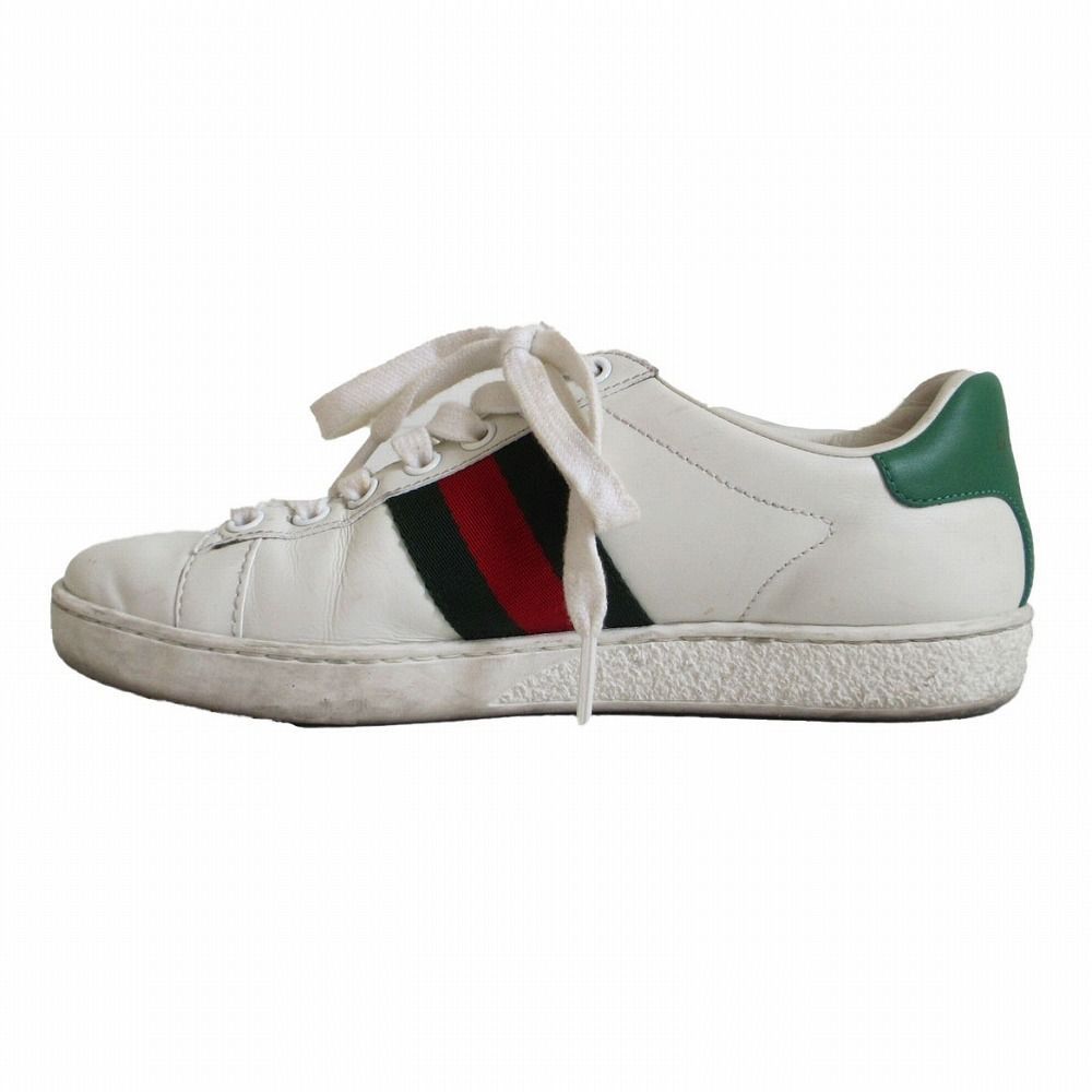 ⭐️美品⭐️GUCCI エース ビー 刺繍 シェリーライン スニーカー 白 22cm ⭐️美品⭐️GUCCI エース ビー 刺繍 シェリーライン スニーカー