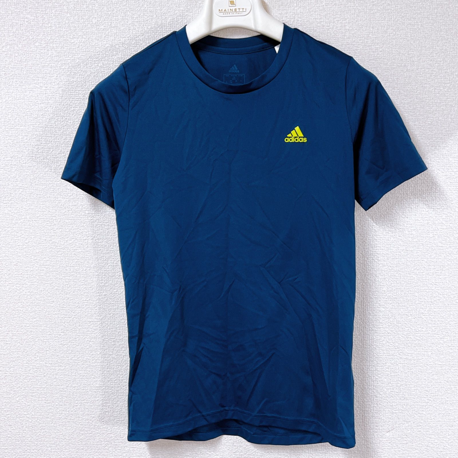美品】adidas アディダス AEROREADY ネイビー ワンポイント スポーツ 
