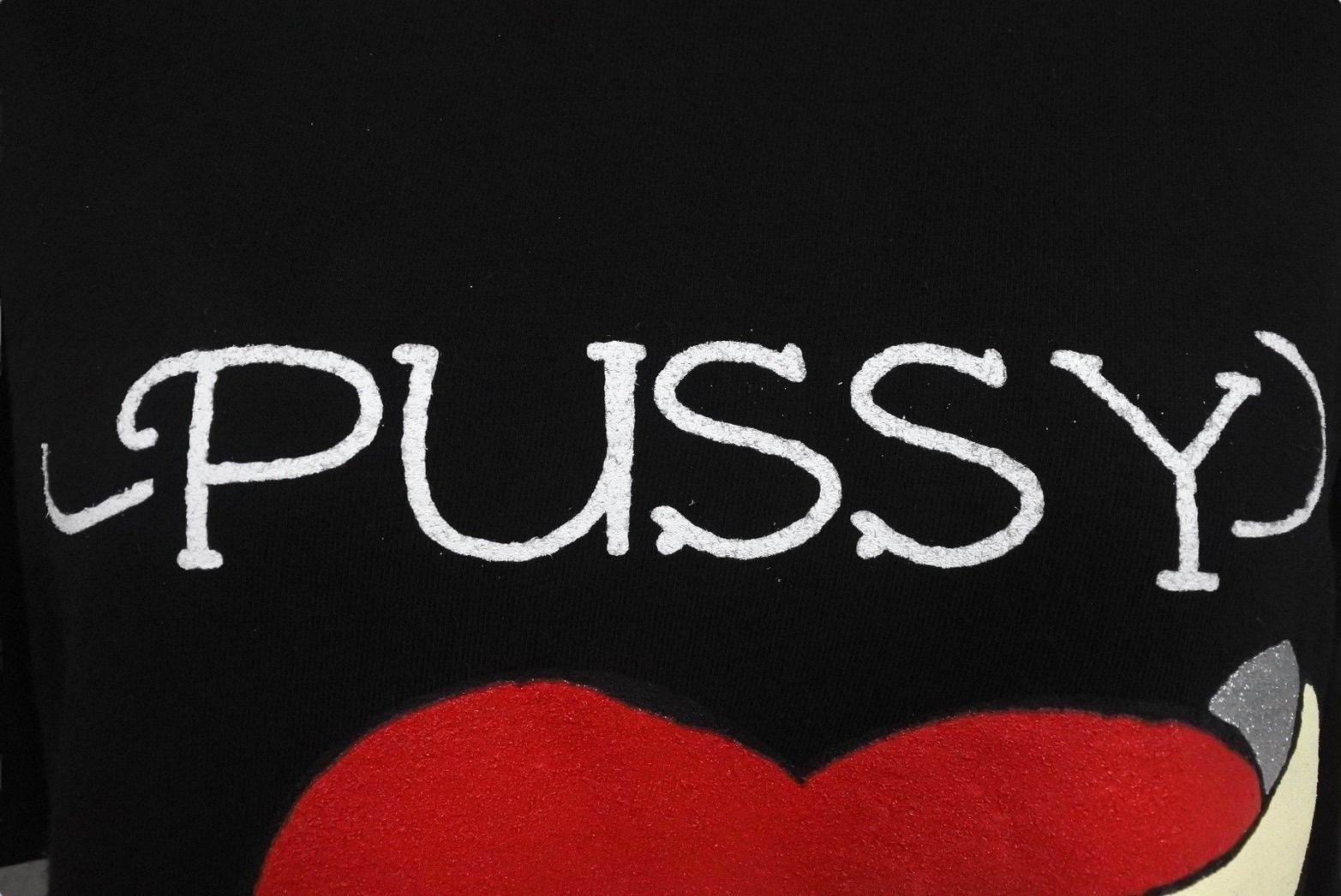 新品未使用 LA ROPA ラロパ Pussy Builds Strong Bones Tシャツ ハーレーサンプリング ブラック オレンジ コットン サイズS 中古 4c069874 新品未使用 LA ROPA ラロパ Pussy Builds Strong Bones Tシャツ