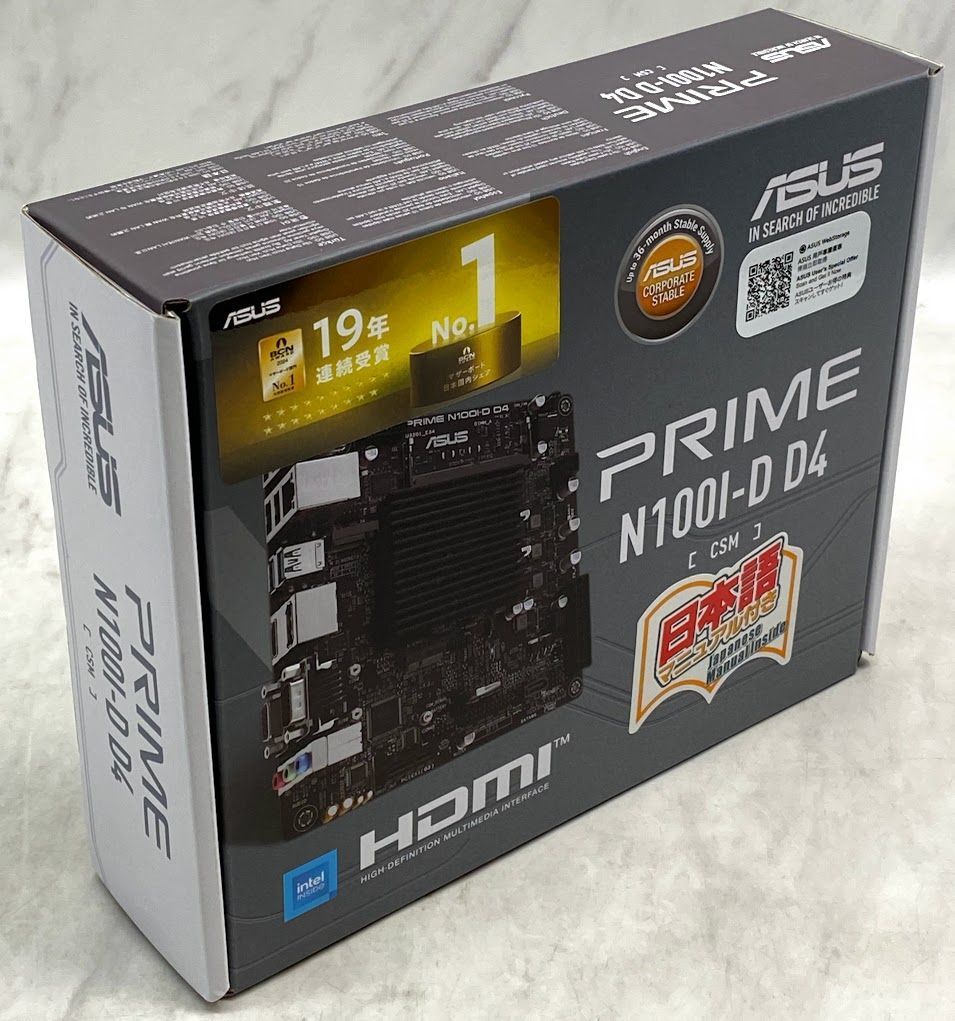 美品】 ASUS PRIME N100I-D D4-CSM Onboard Intel Processor 美品】 ASUS PRIME N100I-D D4-CSM Onboard Intel Processor