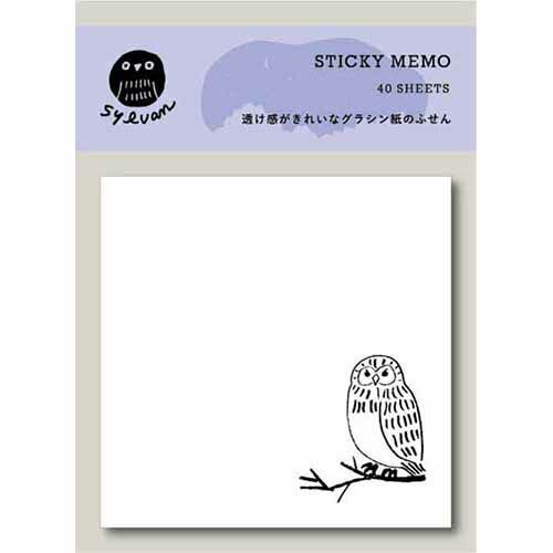 まとめ エルコミューン 付箋 SYLVAN STICKY MEMO Owl SLV-202 ×15セット