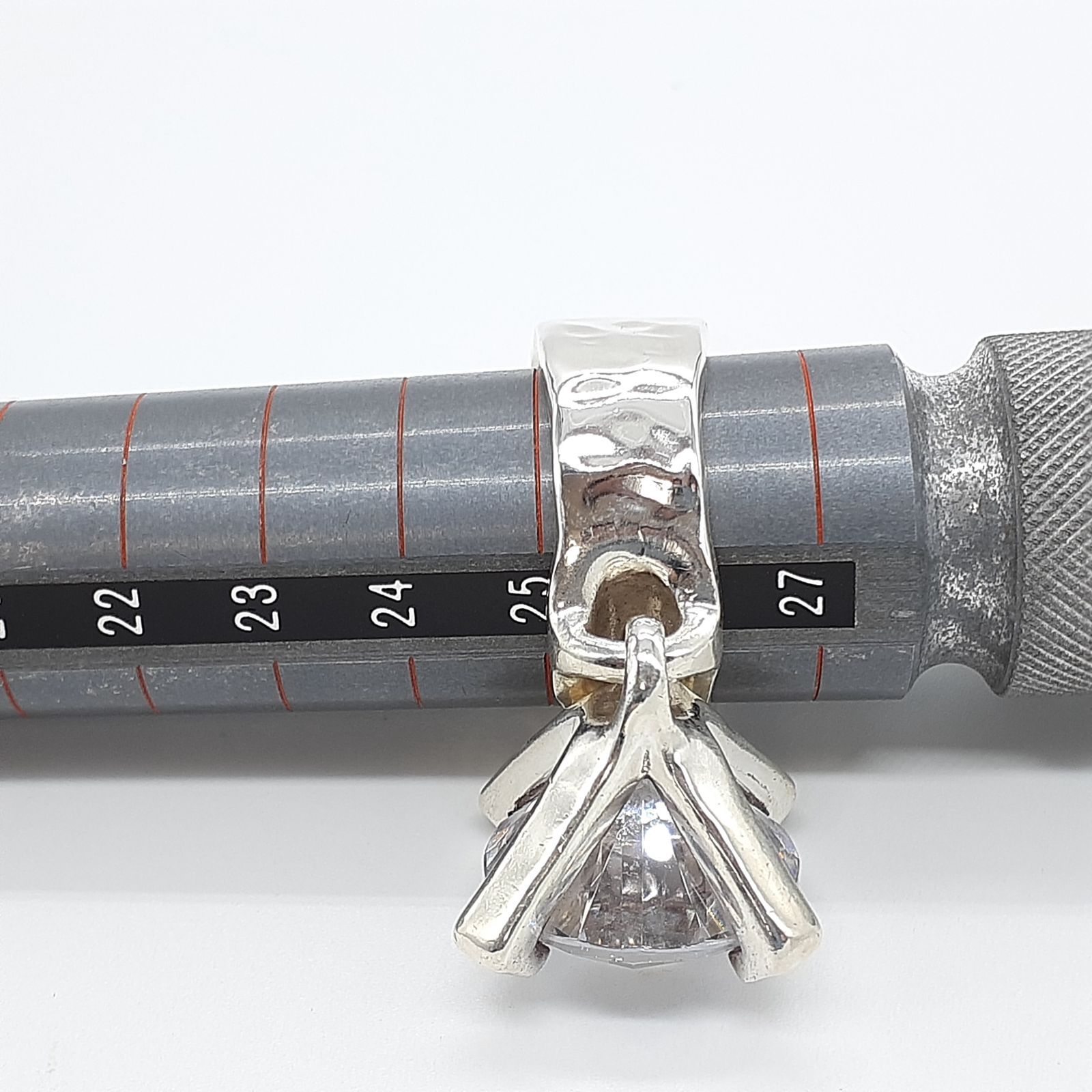 e.m. イーエム リング SILVER 925 ゆれるジルコニア シルバー 0001