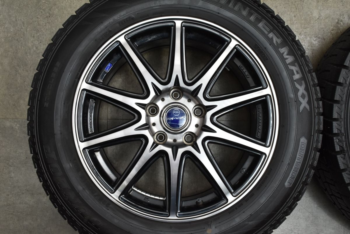2025年製 バリ溝 SMACK 17in 7J 48 PCD114.3 ダンロップ ウィンターマックス WM02 225|60R17 SK SL フォレスター カローラクロス