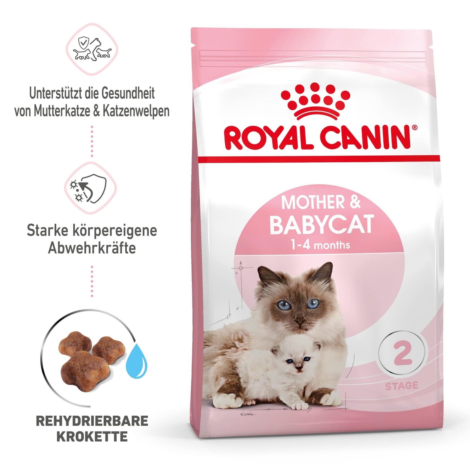猫用品 4kg×2袋☆ロイヤルカナン 成長前期の子猫用 マザー&ベビー