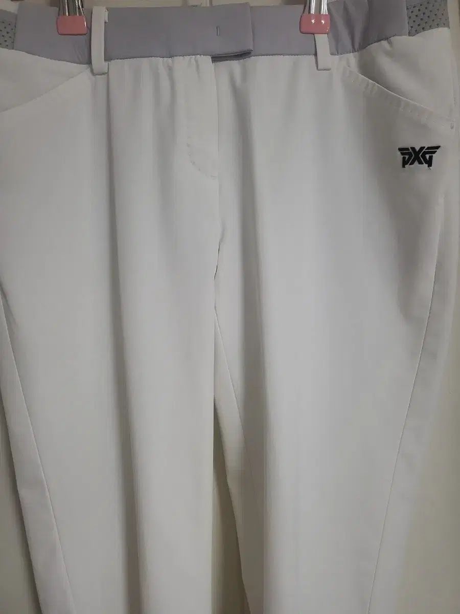 PXG レディース 白 ゴルフ ズボン 夏 初秋用