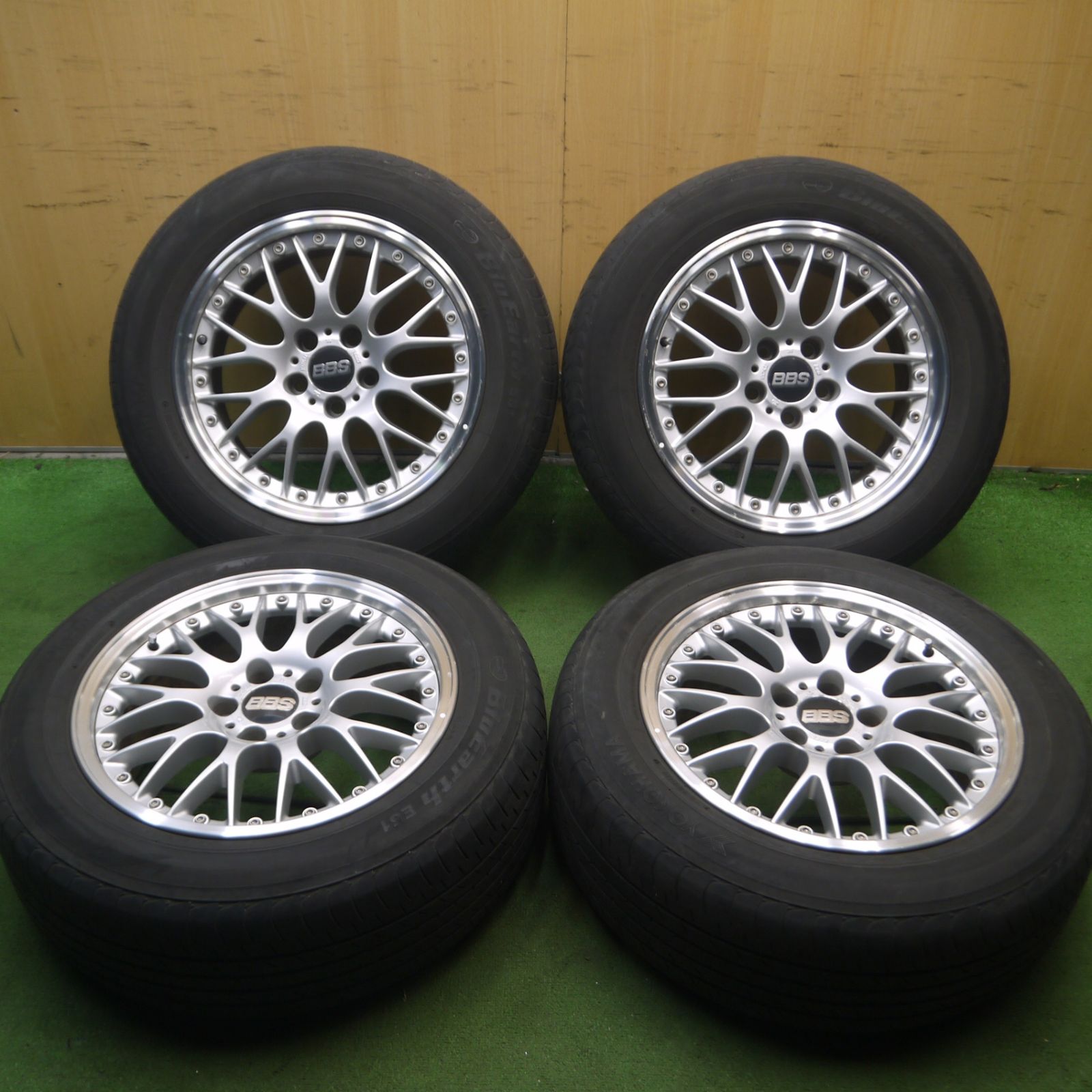 送料無料* 4本価格☆BBS RS815 225/60R17 ヨコハマ ブルーアース E51 