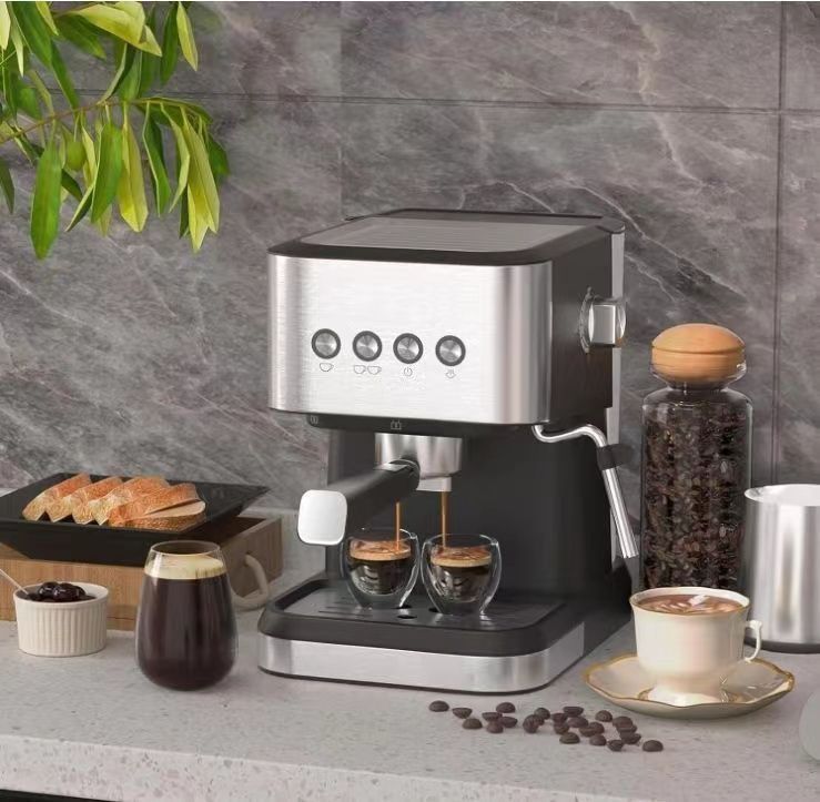 Mr. Coffee エスプレッソとカプチーノマシン プログラム可能なコーヒーメーカー 自動ミルクフローサーと15バーポンプ付き ステンレススチール Amazon | Mr. Coffee エスプレッソとカプチーノマシン