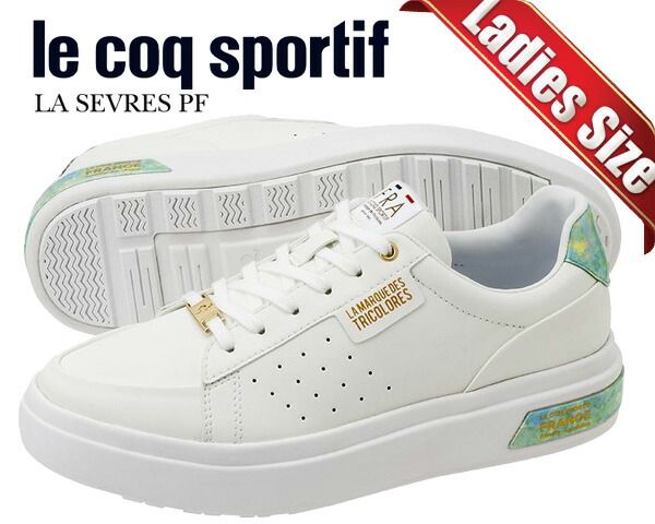 ルコックスポルティフ ラ セーヴル PF le coq sportif LA SEVRES PF WHITE|OPAL ql3xjc07wo レディース スニーカー ホワイト オパール 消臭機能 防水設計 晴雨