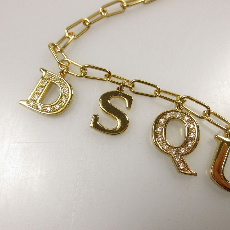 【値下げ中】DSQUARED2 ネックレス Logo Chokers ゴールド 姫路東店】 中古 DSQUARED2 | ディースクエアード ネックレス