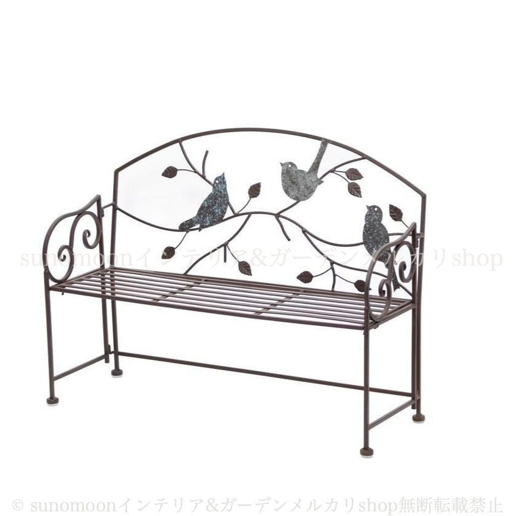 鳥 レトロ インテリア 鉄 ベンチ お洒落 プランターラック おしゃれ ガーデン雑貨 ガーデニング アイアン 8-14 ガーデンインテリア ヴィンテージ調 プランタースタンド ガーデン 庭の装飾 錬鉄製 雑貨