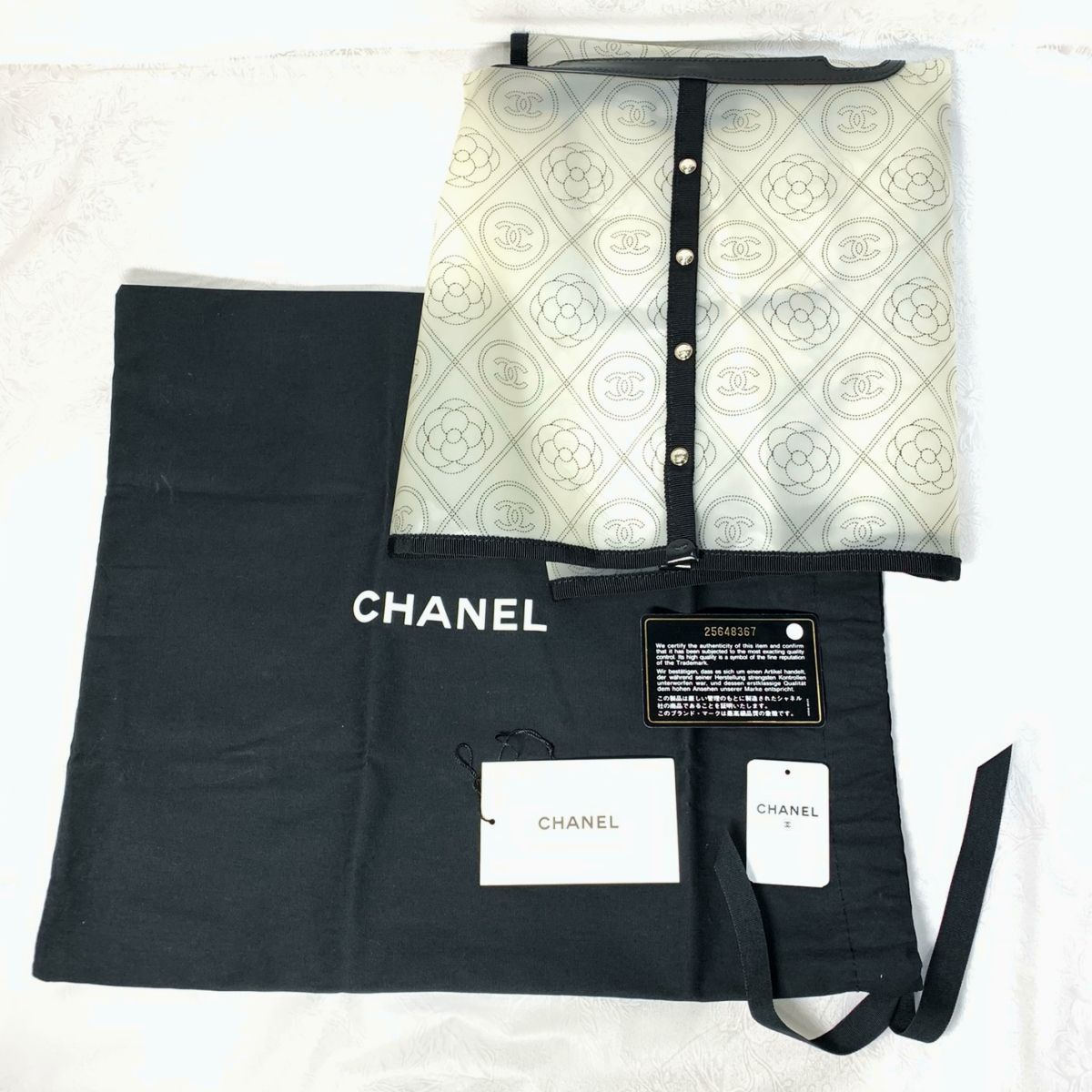 シャネル CHANEL カメリア ココマーク バッグ用レインカバー レイン