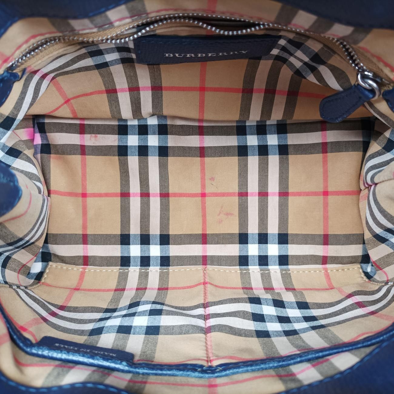 バーバリーBurberryバナーブルーレザー340778ITSAMSRL3335CAM