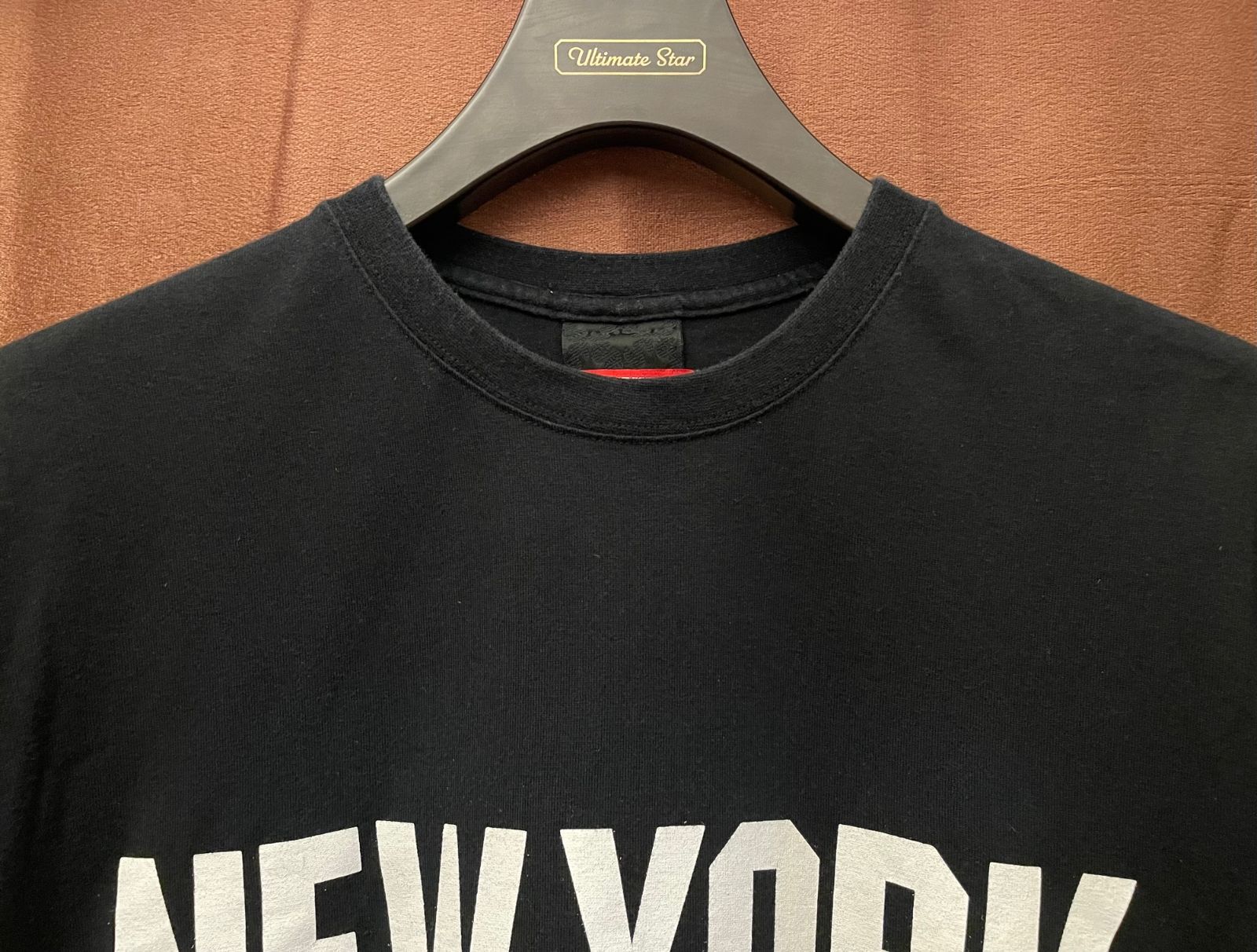 激レア 名作 MADE IN JAPAN製 SWAGGER 「NEW YORK CITY」小判デザイン 半袖プリントTシャツ ブラック XLサイズ