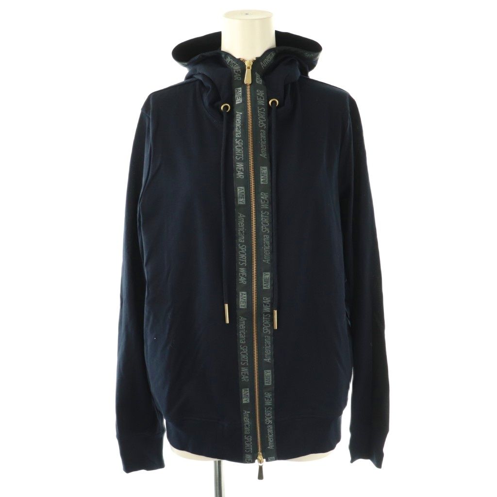 アパルトモン ドゥーズィエムクラス L Appartement DEUXIEME CLASSE Line Jersey ジップアップパーカー ネイビー DF OS