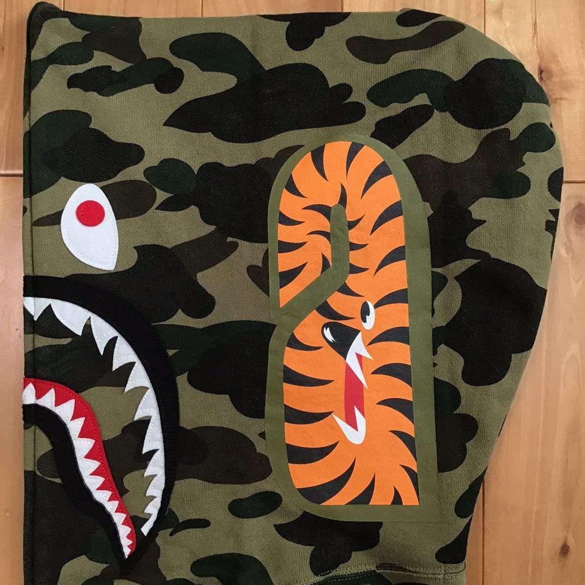 ☆初期☆ XL フランケンタグ 1st camo green シャーク パーカー shark full zip hoodie a bathing ape  BAPE エイプ ベイプ NIGO - メルカリ