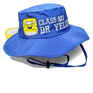 [kids foret] 帽子 キッズ JR 新幹線 こまち はやぶさ ドクターイエロー 子供 男の子 ハット 日よけ UVカット 撥水 熱中症対策 吸水速乾 (JP， 数字サイズ， 52.0 cm， B ドクター [B ドクターイエロー]