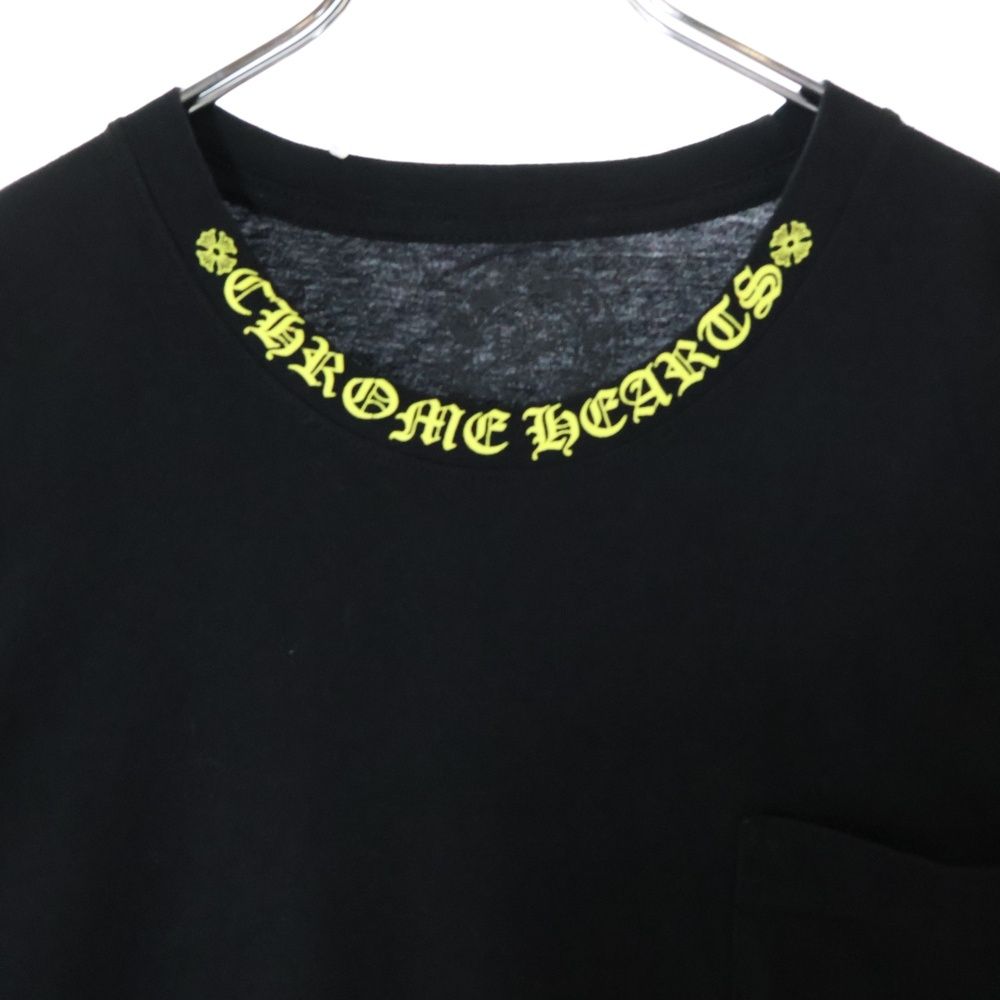 CHROME HEARTS (クロムハーツ) CH T-SHRT 1 ネックロゴプリント CHROME HEARTS (クロムハーツ) CH T-SHRT 1 ネックロゴプリント
