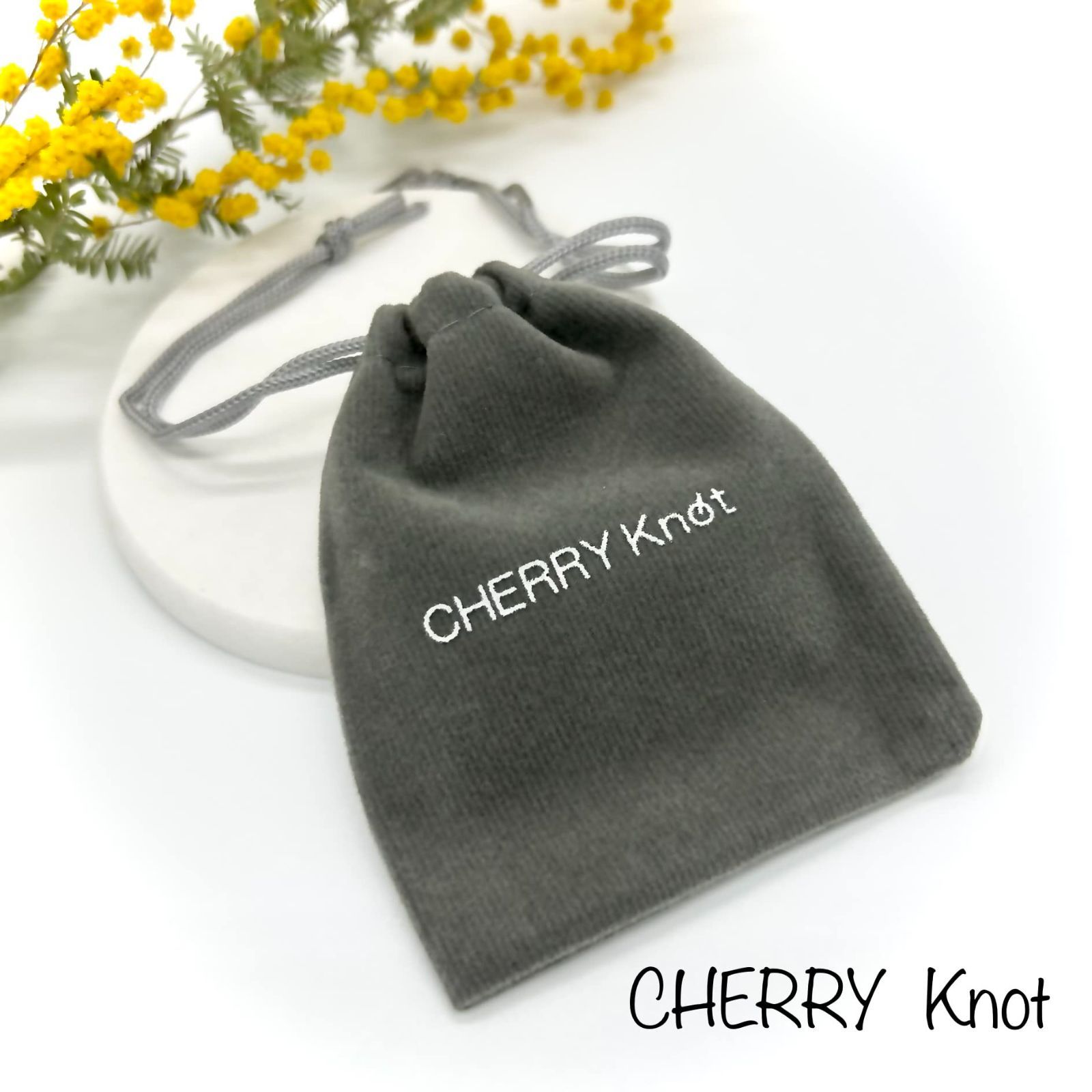 CHERRY Knot ブローチ 小さいまるまるつなぎ サークルブローチ リング