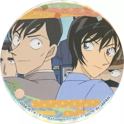 名探偵コナン　コナン茶屋限定　佐藤美和子 × 高木渉　缶バッジ 名探偵コナン コナン茶屋限定 佐藤美和子 × 高木渉 缶バッジ 名探偵コナン