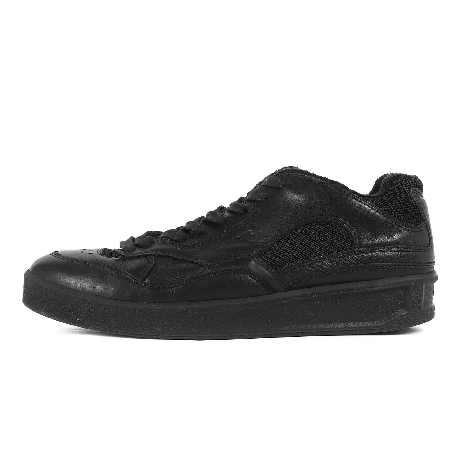 JIL SANDER ジル・サンダー サイズ:25.0cm ロゴ エンボス レザー 