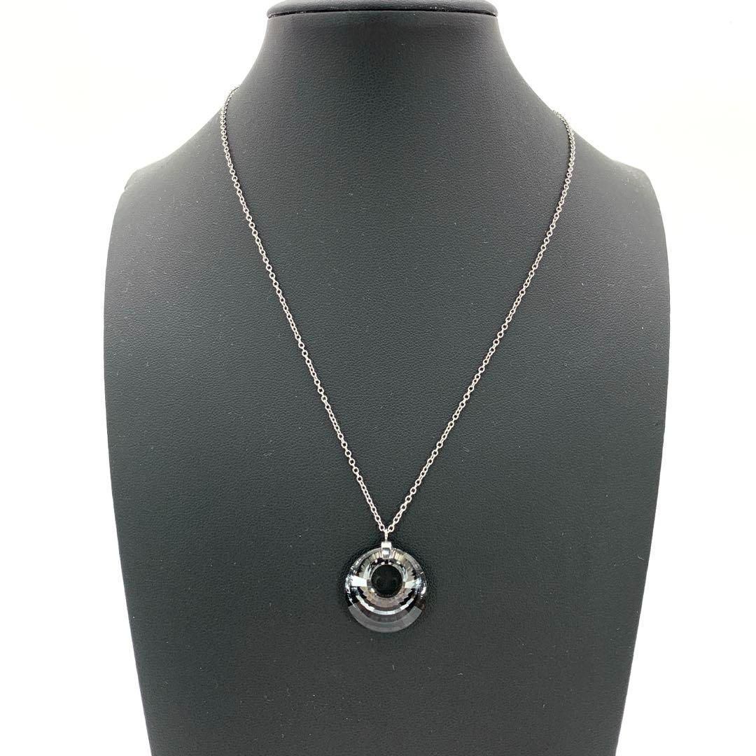 SWAROVSKI スワロフスキー クリスタル ネックレス リバーシブル 黒