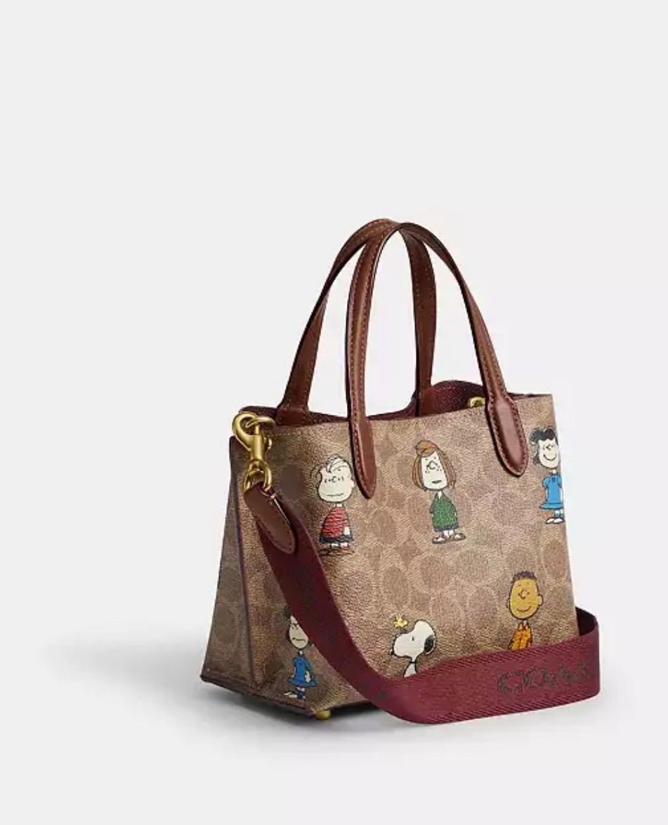 COACH X PEANUTS】ウィロウ トート バッグ 18・シグネチャー