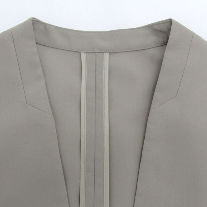 ユナイテッドアローズグリーンレーベル グレー ノーカラージャケット ウール混合 楽天市場】UNITED ARROWS green label relaxing ノーカラー