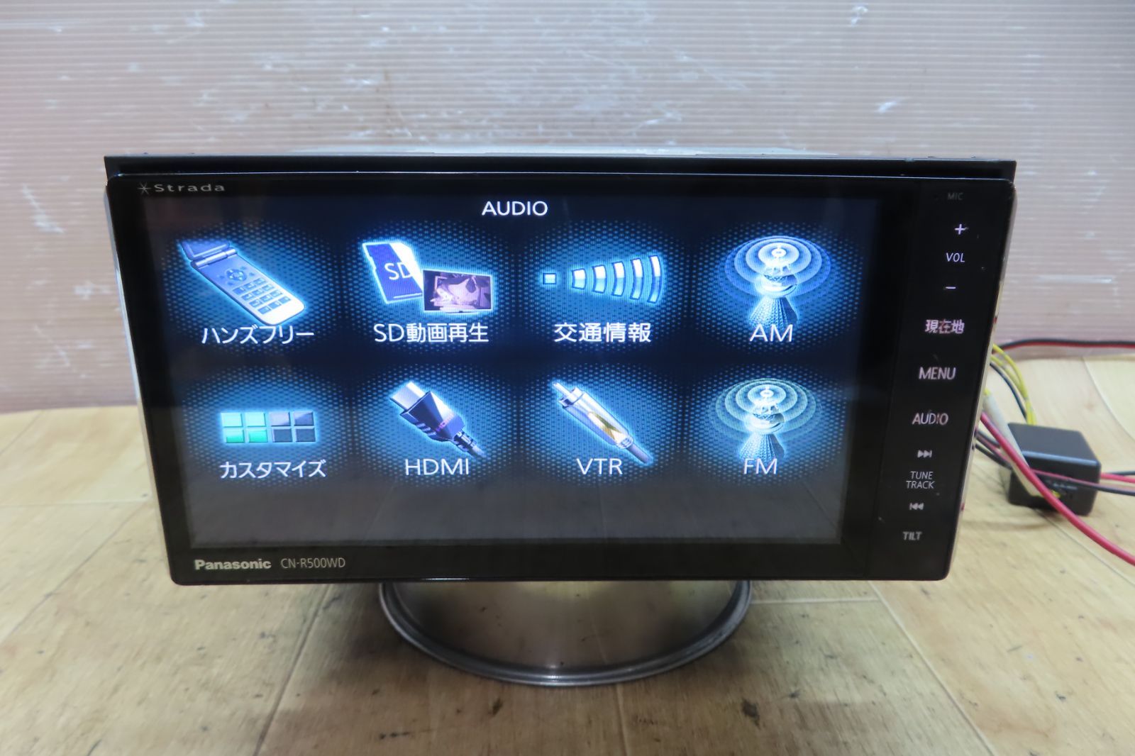 売れ筋 動作保証付☆F2135/パナソニック CN-R500WD SDナビ 地図2016年