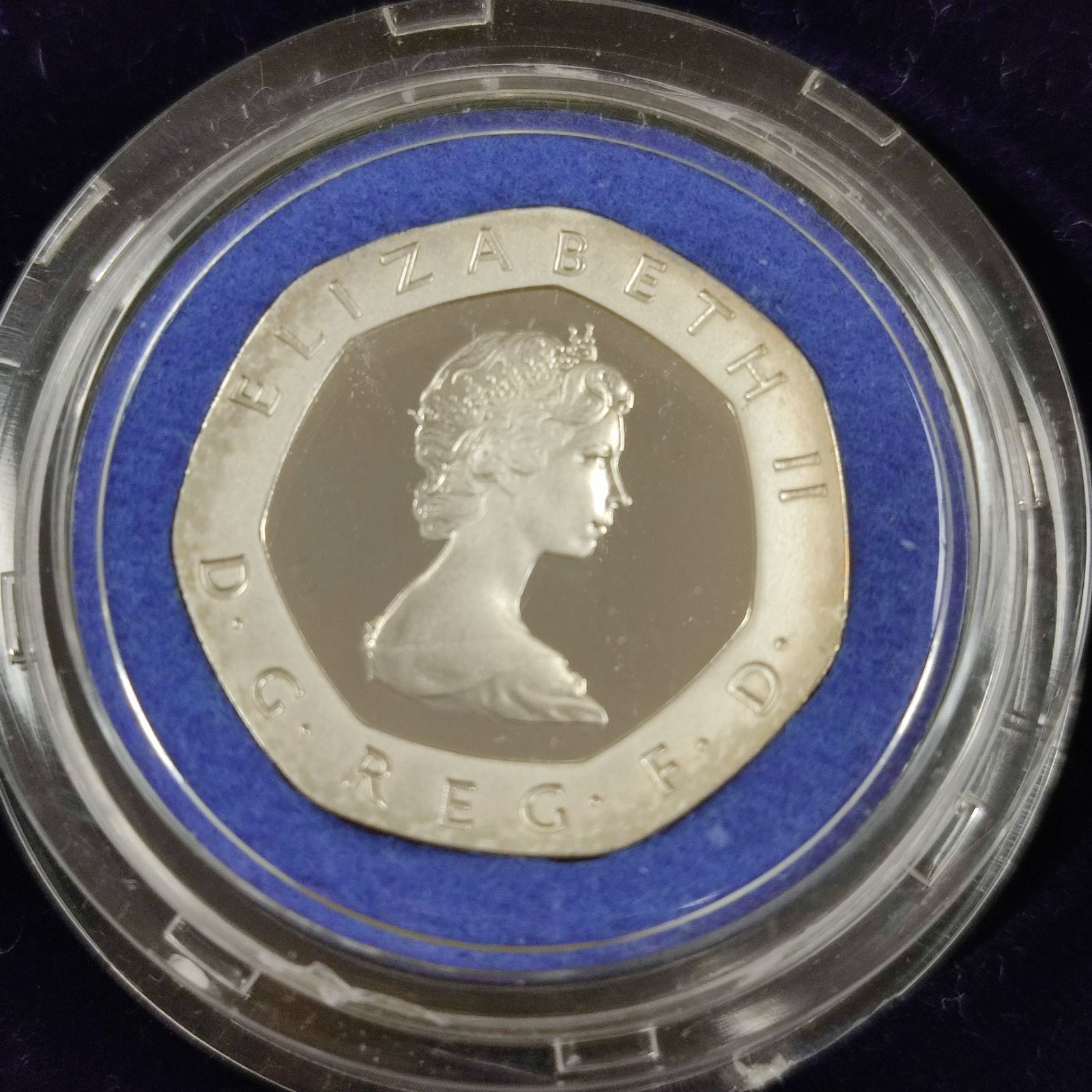 ロイヤルミント 英国 1982 20ペンス プルーフ銀貨 925 ケース