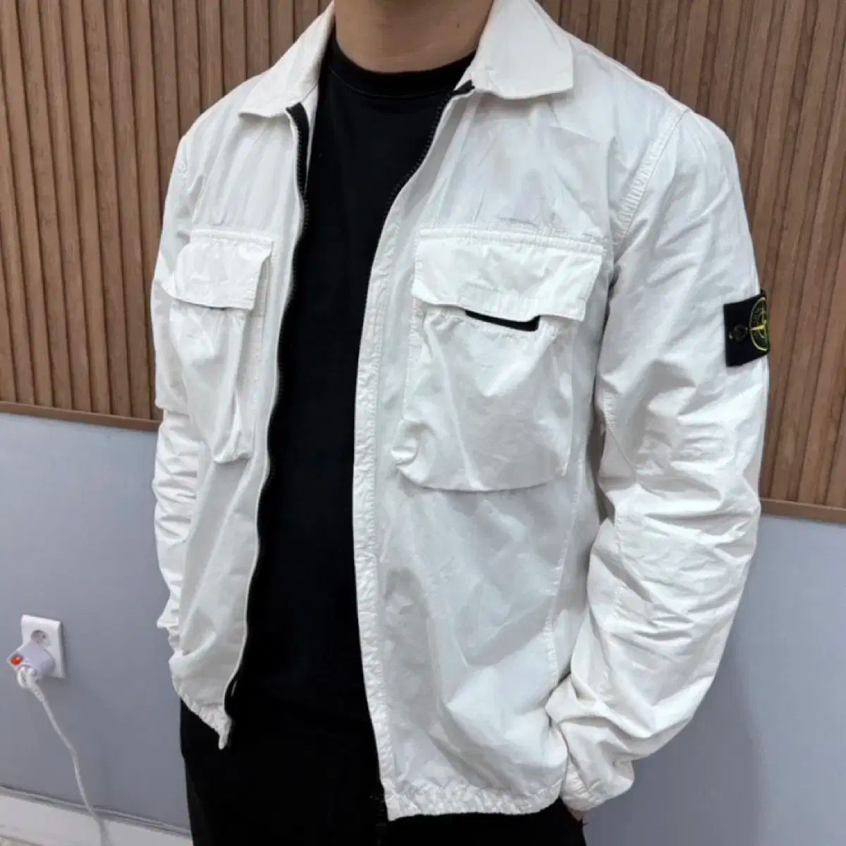 22ss STONE ISLAND ストーンアイランド オーバーサイズシャツ ジャケット M