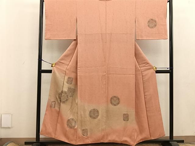 平和屋着物●訪問着　友禅　草花文　暈し染め　正絹　逸品　DAAU0871tw 平和屋着物○訪問着 友禅 草花文 暈し染め 正絹 逸品 DAAU0871tw