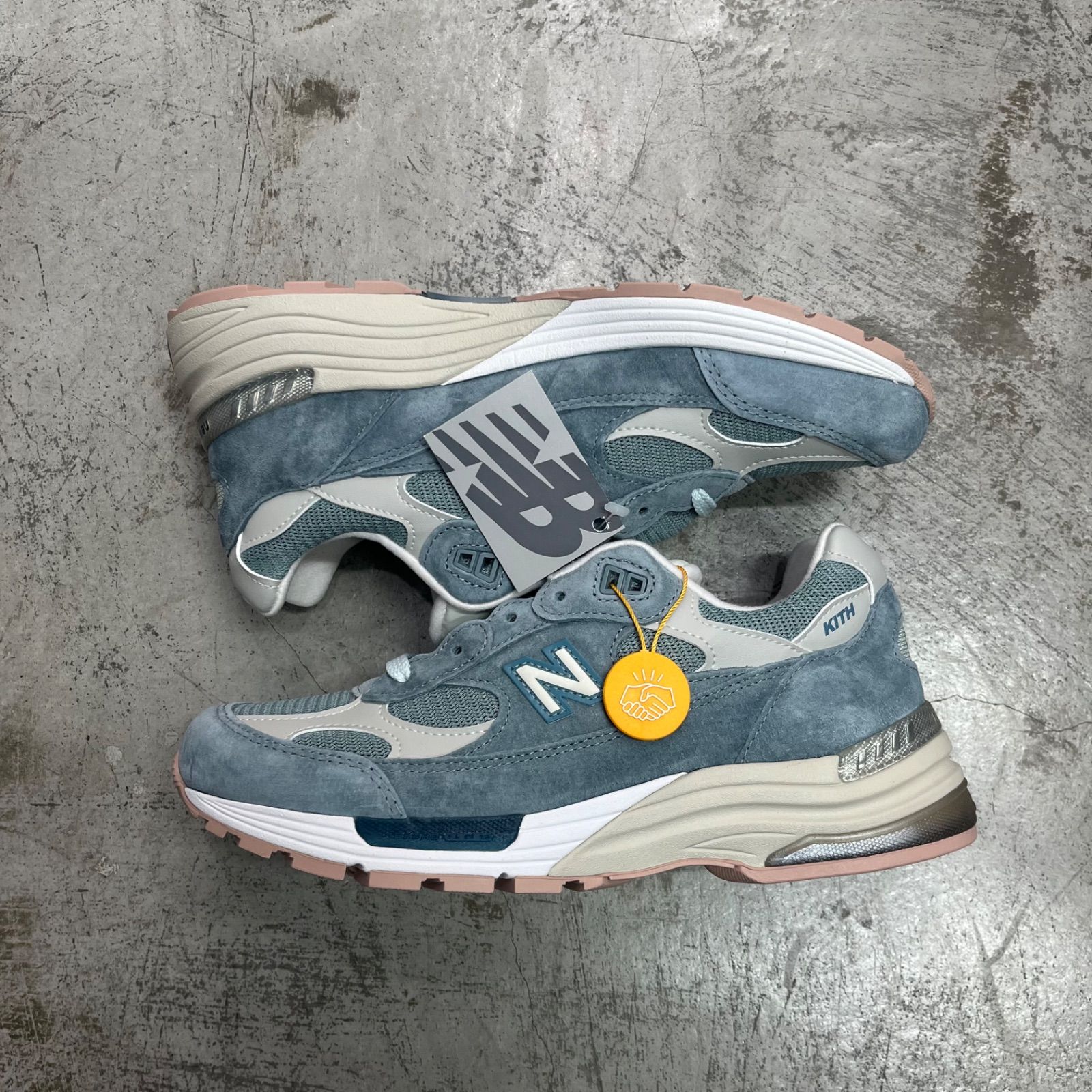 未使用品 KITH New Balance 992 Aegean Blue Shadow Gray スニーカー 