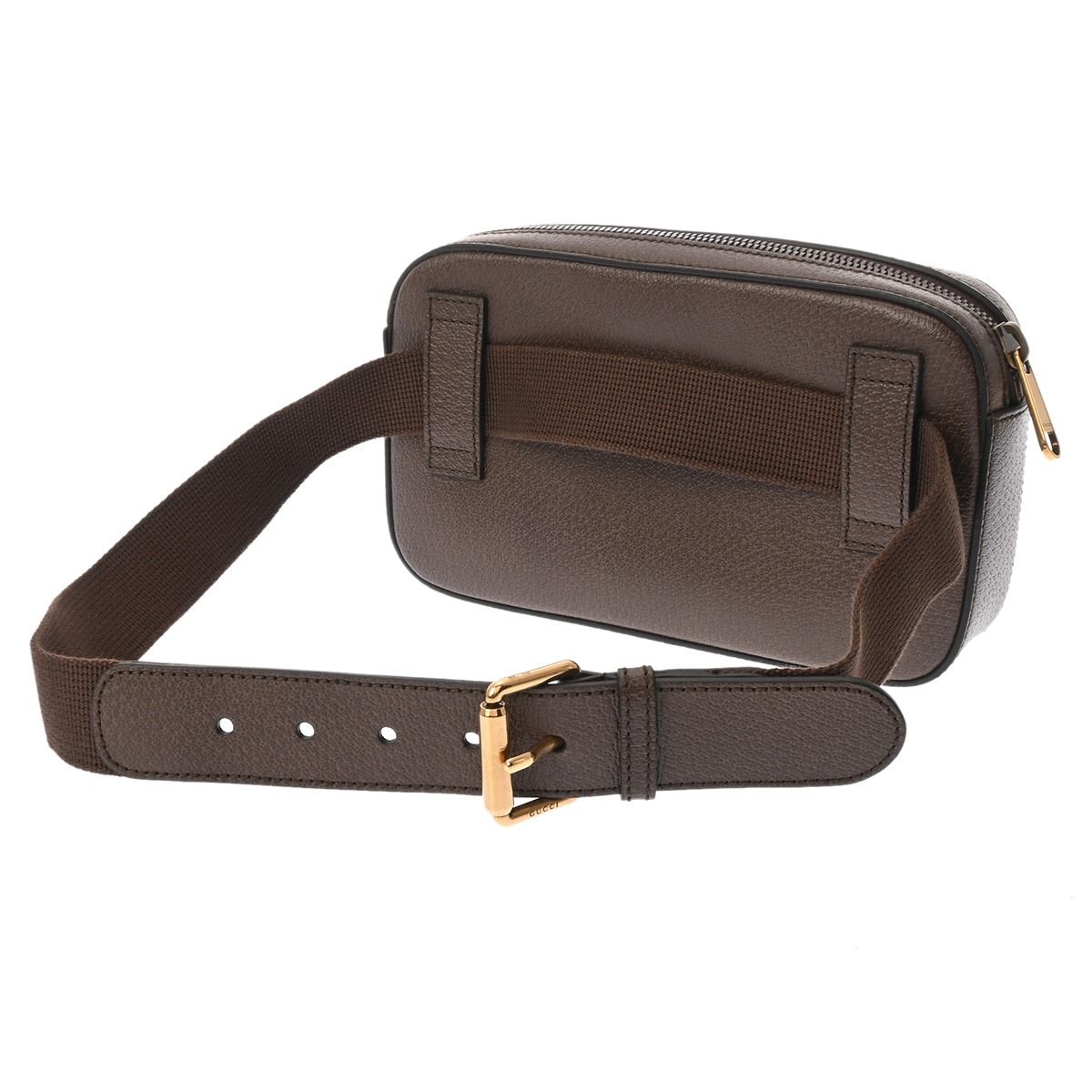 グッチ 100周年記念 ブラウン マルチ 602695 ユニセックス カーフレザー ボディバッグ