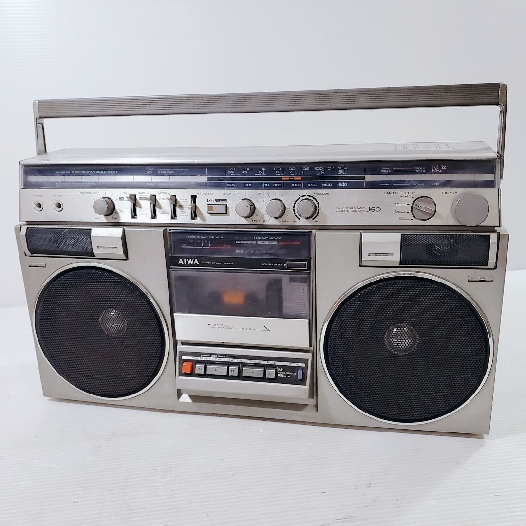 AIWA　アイワ　ラジカセ　CS-J60　昭和レトロ　ジャンク品