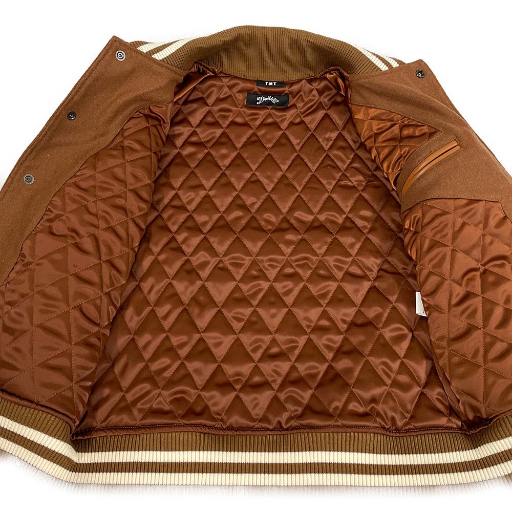 Marbles TMT コラボVarsity Jacket BROWN L