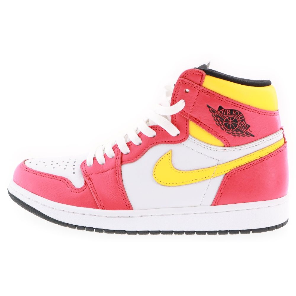 NIKE (ナイキ) AIR JORDAN 1 RETRO HIGH OG LIGHT FUSION RED エアジョーダン1 ライトフュージョン  レッド ハイカットスニーカー マルチ US9.5/27.5cm 555088-603 - メルカリ