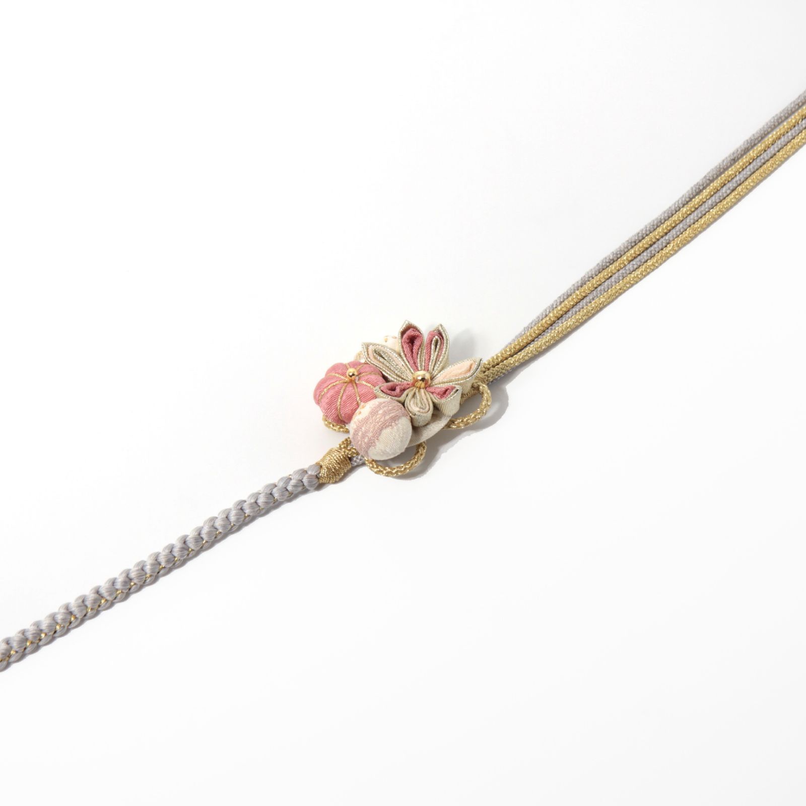 新品・未使用 帯締め【ピンク×花】帯飾り アクセサリー 成人式 振袖 帯〆 和装小物 着物 きもの 和装 W-99 新品・未使用 帯締め【ピンク×花】帯飾り アクセサリー 成人式 振袖 帯
