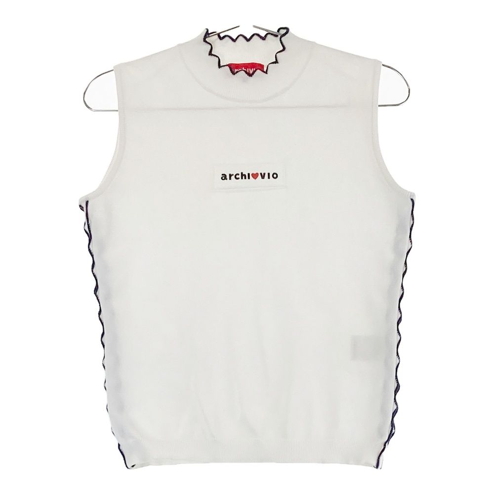 archivio ハイネック　ニット　ベスト　サイズ36 サイズ：36 ARCHIVIO アルチビオ ハイネック ニットベスト ホワイト系