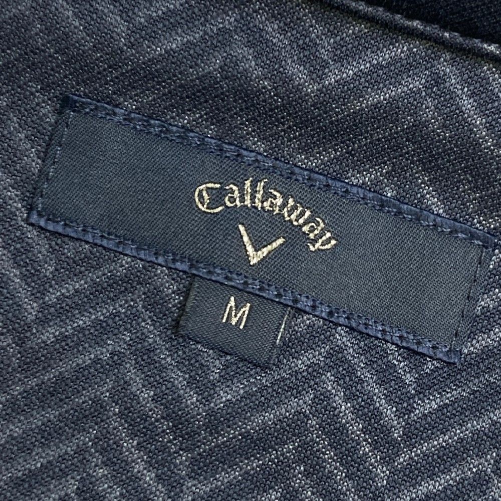 サイズ：M CALLAWAY キャロウェイ 長袖ポロシャツ ネイビー系