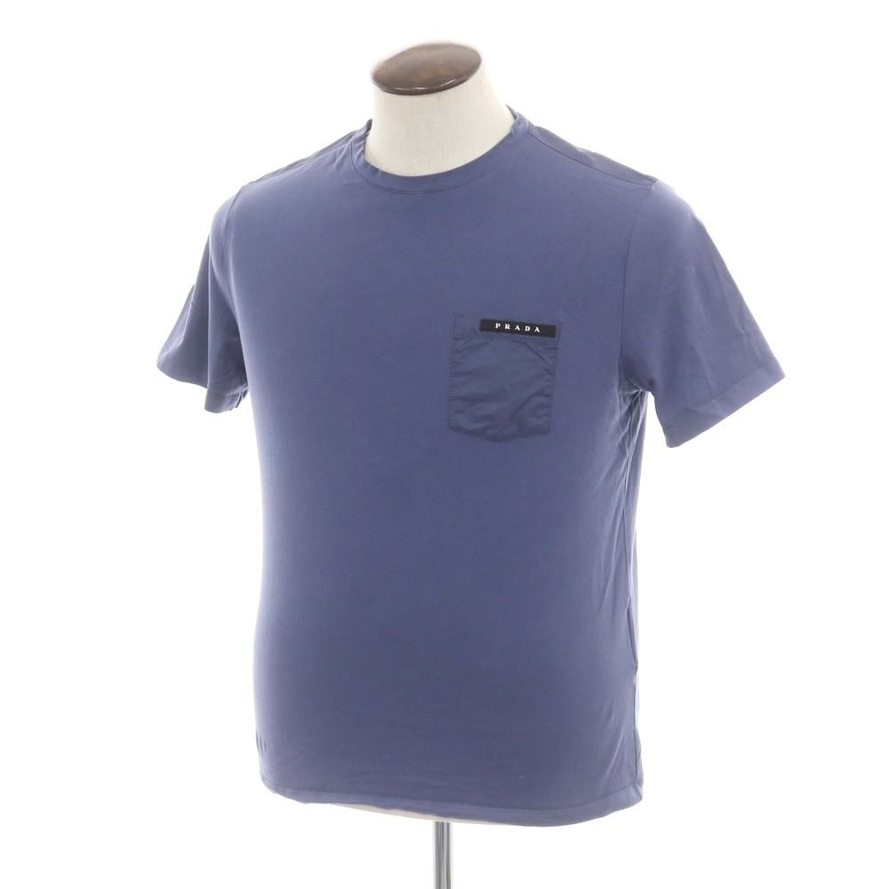 PRADA コットン クルーネックTシャツ 中古】プラダ PRADA コットン系 クルーネック ポケット 半袖T