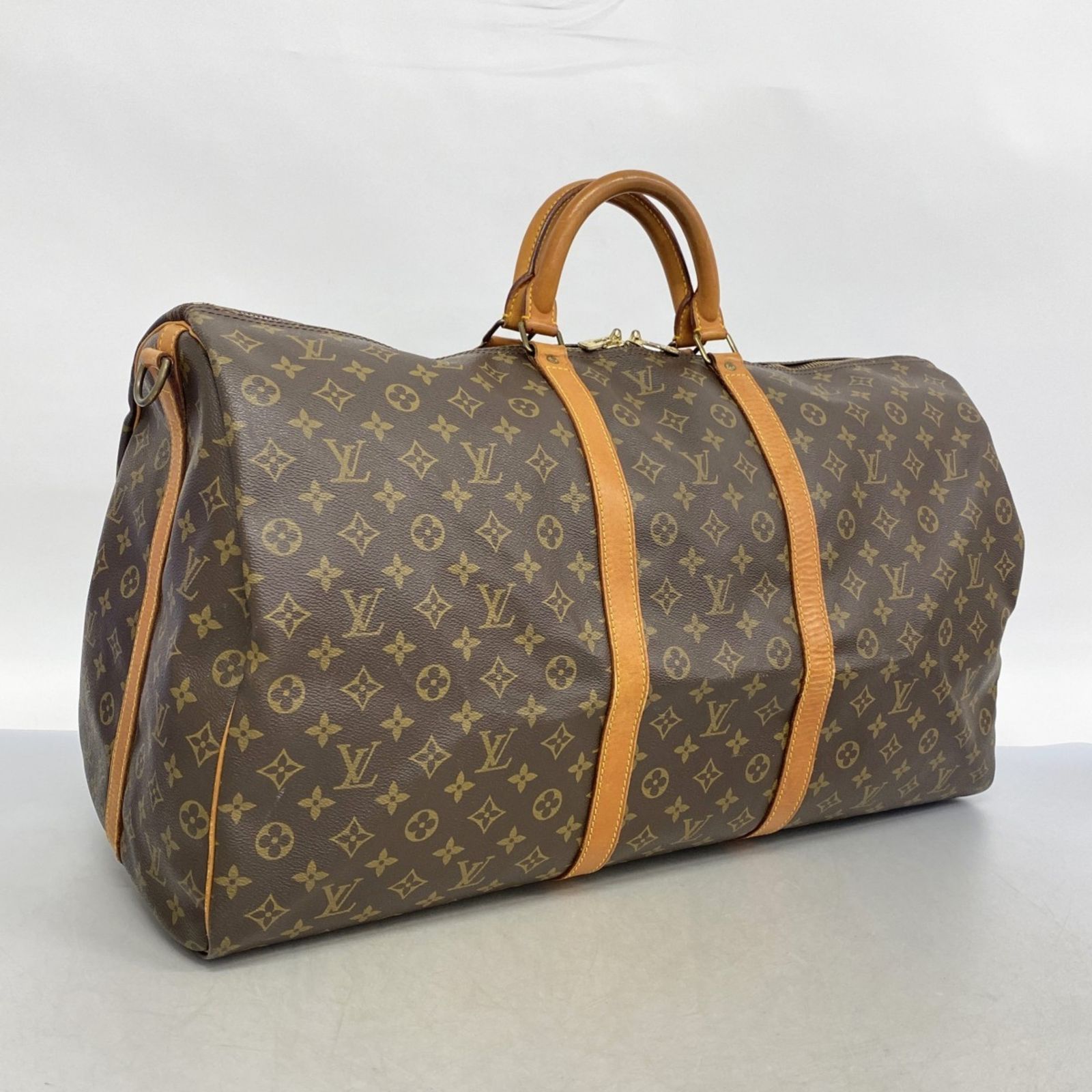 LOUIS VUITTONキーポル55 ボストンバッグ モノグラム 美品】Louis Vuitton キーポル55ボストンバッグ