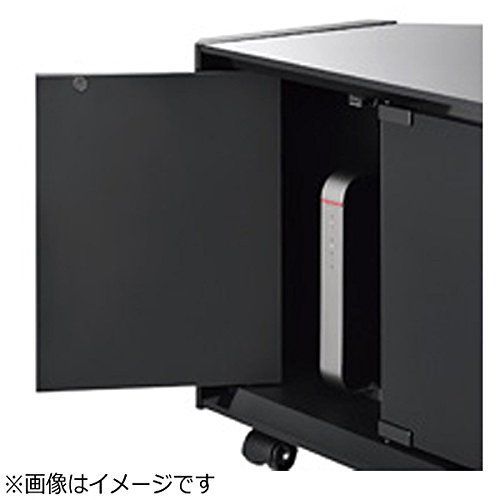 在庫 55v型まで対応 ガラス扉付き キャスター付き ハヤミ工産 ブラック光沢 TＶ-GA1250 MEBLE-SODAR_PL