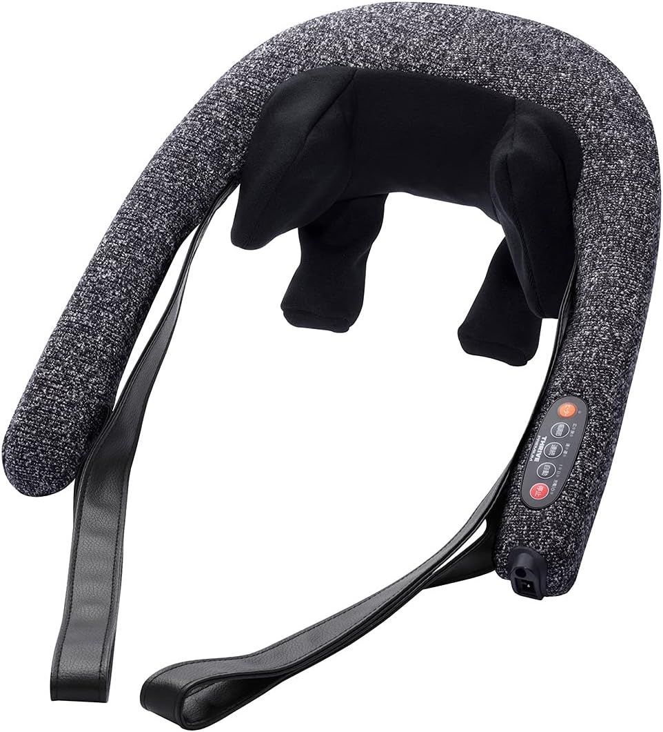 首肩マッサージャー グラネススマート スコティッシュグレー THRIVE スライヴ MD-455 医療機器 首マッサージャー 掴み揉み 幅調節機能 バッテリー内蔵 コードレス ヒーター