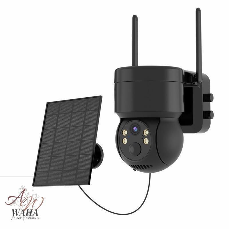 防犯カメラ 屋外 Wifi ソーラー 家庭用 400万画素 ソーラー充電 電源不要 監視カメラ AI人感検知自動追跡 双方向会話 IP66防水 防犯灯付き 簡単設置