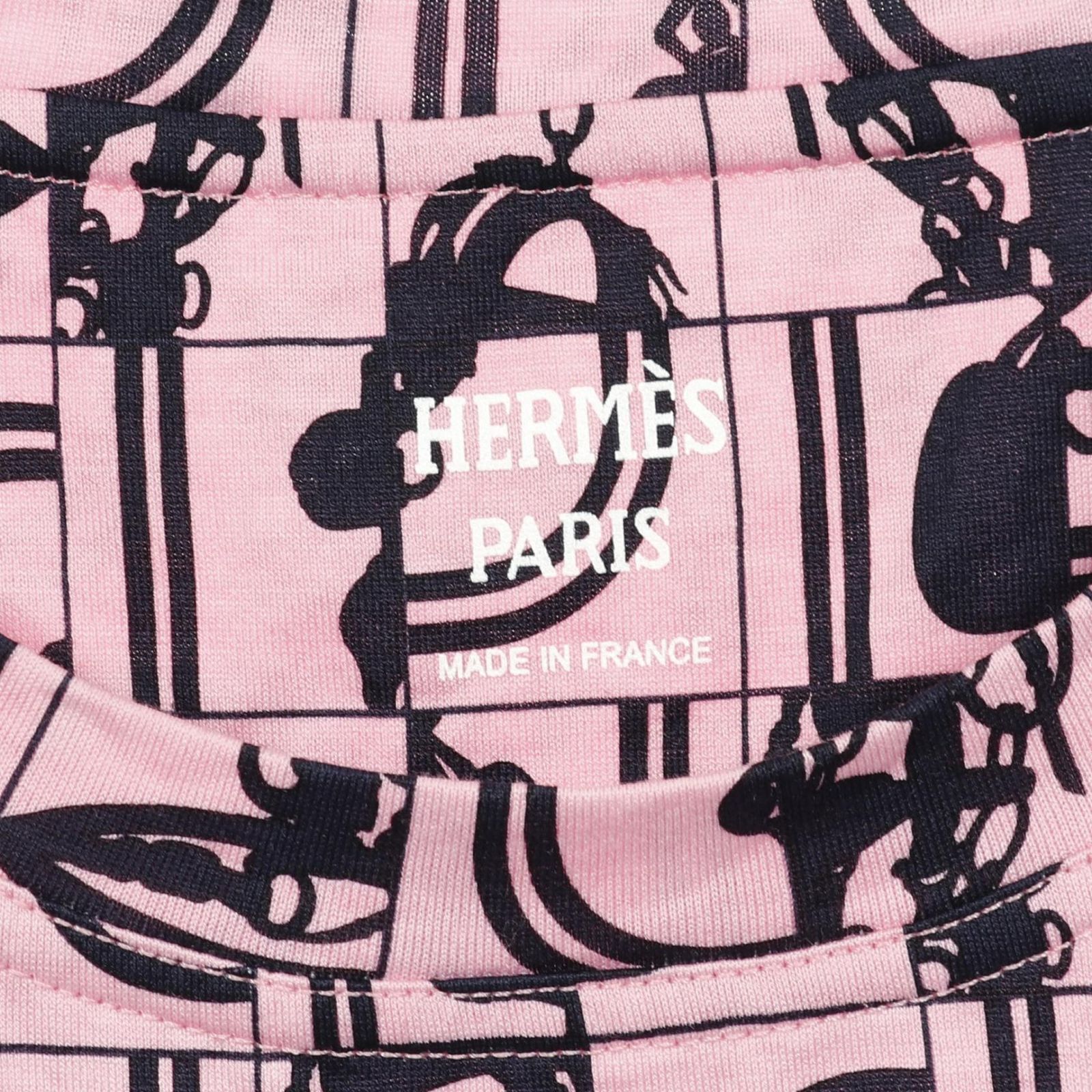 エルメス HERMES カットソー BRIDES de GALA en Desordre ピンク